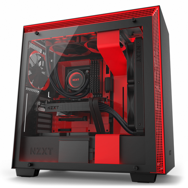 H700 Matte Black + Red